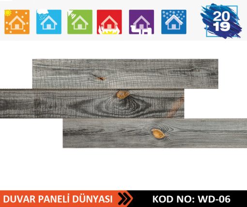 Ahşap Strafor Duvar Paneli WD-06