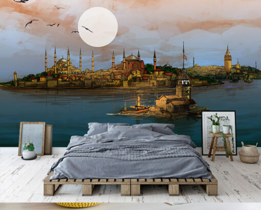 İstanbul 3d Duvar Kağıdı