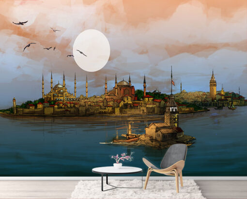 İstanbul 3d Duvar Kağıdı